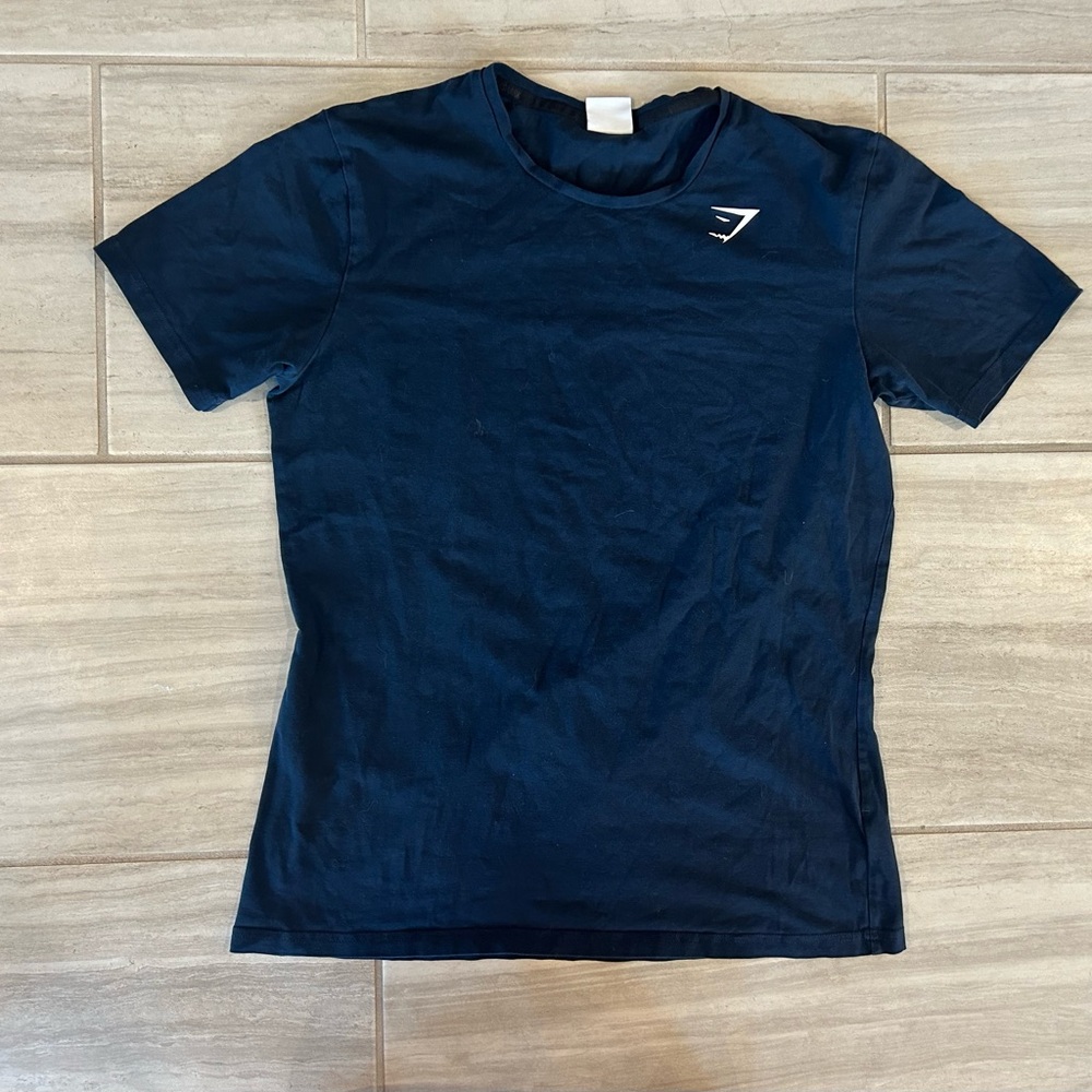Gymshark Dark Blue Short Sleeve Shirt